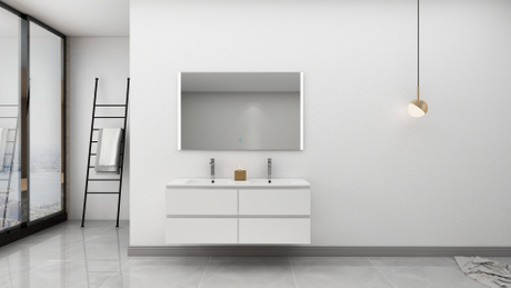 PVC Bathroom Cabinet with Gloss White Lacquared